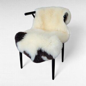 Genuine Swedish Sheepskin Rug Compact Silky Soft Pelt Throw 43" x 28"